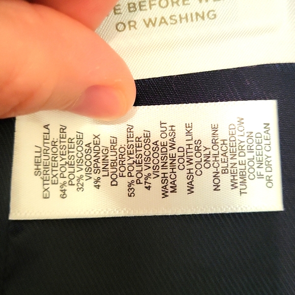 Loft Size 8 Navy Heavy Shacket NWOT - Picture 4 of 6